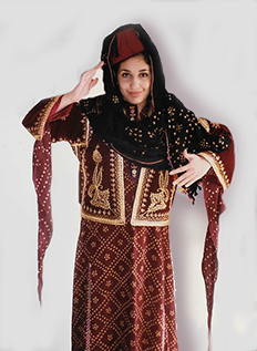 Syria costumes clothing dresses embroidery traditional Hama